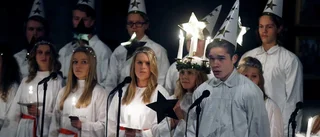 Lucia kom till klosterkyrkan