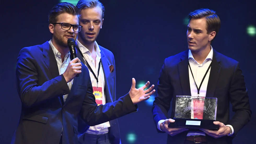 Humortrion JLC består av Lucas Simonsson, Carl Déman och Jonas Fagerström (som inte är med i fastighetsbolaget). Arkivbild.