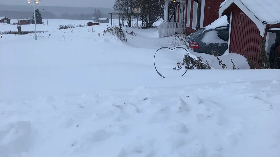 Many villagers cannot get out of their driveways.