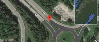 Stopp på väg 97 på grund av en singelolycka