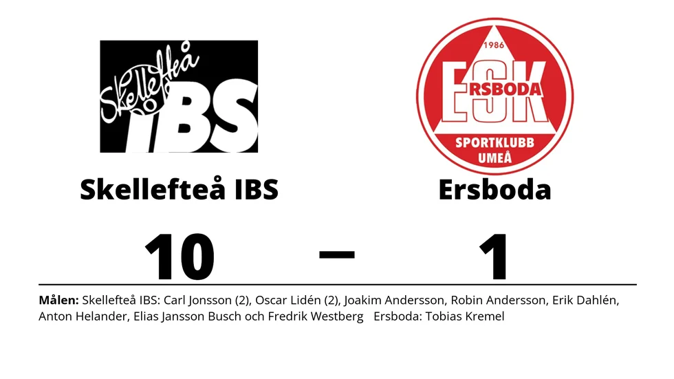 Skellefteå IBS vann mot Ersboda SK