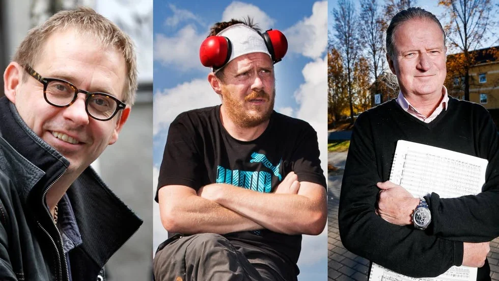 Nominerade. Anders Bohamn, Jonas Selberg Augustsén och Jan Sandström är samtliga Guldbaggenominerade för sina insatser i Jonas Selberg Augustséns långfilmsdebut "Sophelikoptern".