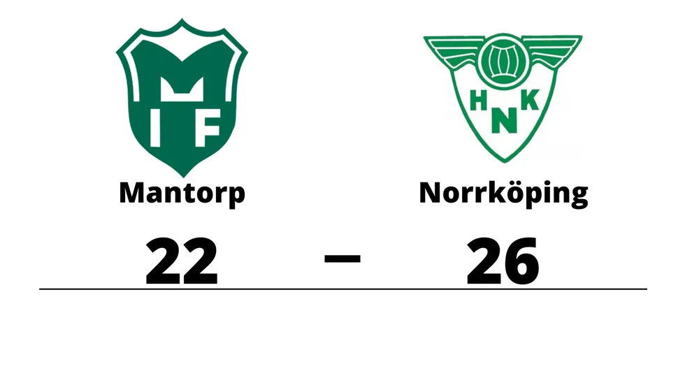Mantorps IF förlorade mot Norrköpings HK