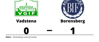 Lotta Norlander avgjorde när Borensberg sänkte Vadstena