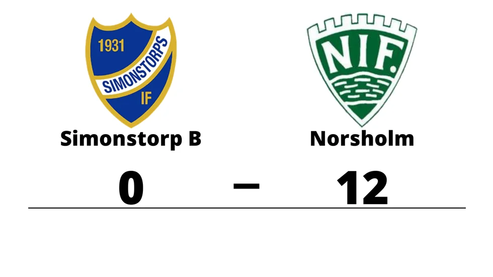 Simonstorps IF B förlorade mot Norsholms IF