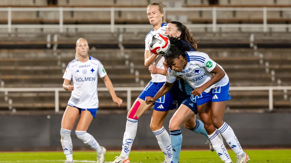 Maya Antoine och IFK fick slita hårt på Stockholms Stadion. 