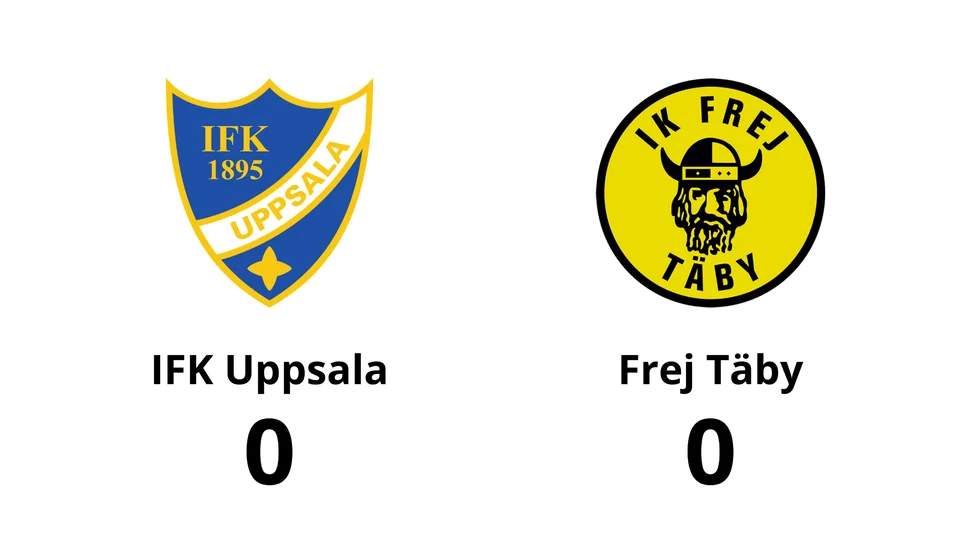IFK Uppsala spelade lika mot IK Frej Täby FF