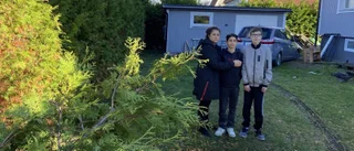 Shara, 46: "Blev kall av panik – mina barn leker ofta på tomten"