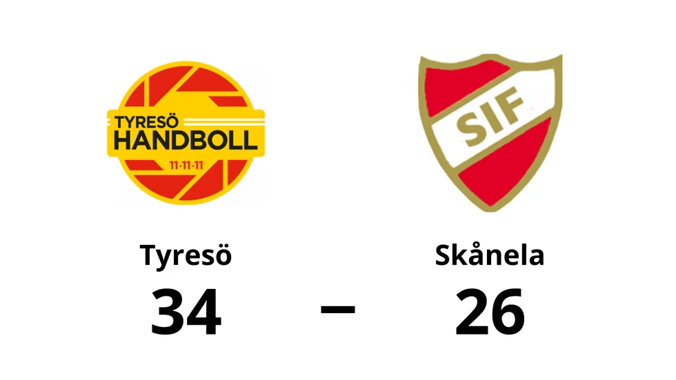 Tyresö HF vann mot Skånela