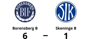 Klar seger för Borensberg B mot Skeninge B