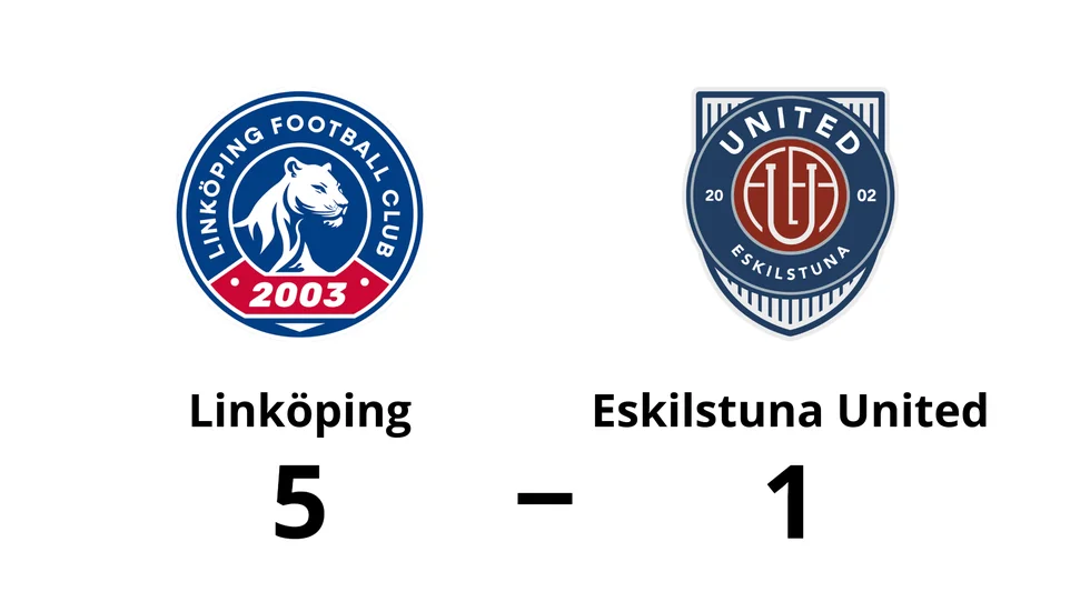 Linköpings FC vann mot Eskilstuna United