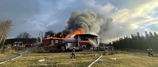 Storbrand i fjällhotell – "går inte att rädda"
