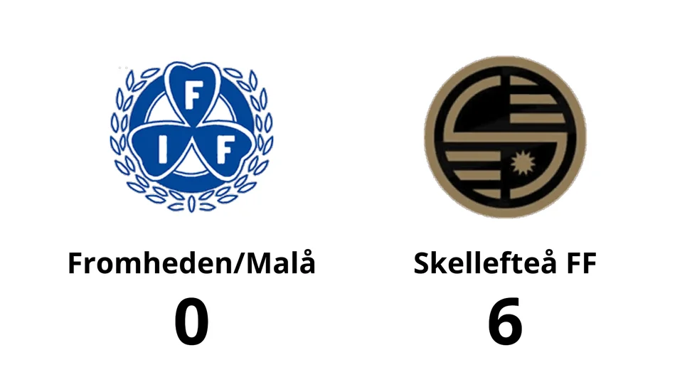 Fromheden/Malå förlorade mot Skellefteå FF