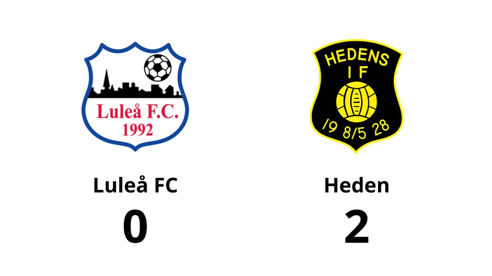 Luleå FC förlorade mot Heden