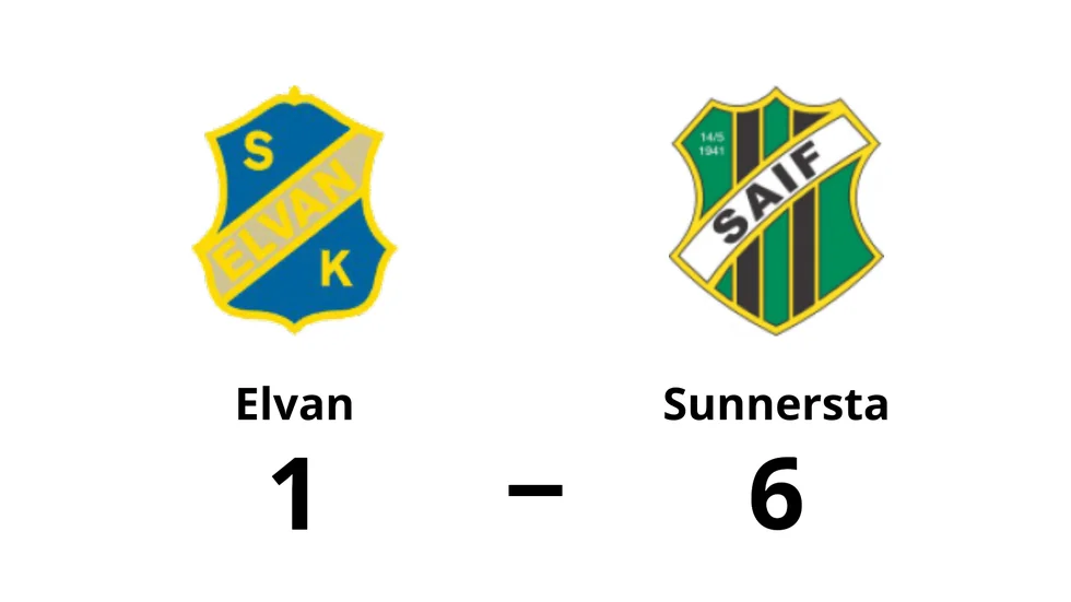 SK Elvan förlorade mot Sunnersta AIF 2