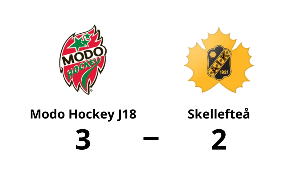 Modo Hockey J18 vann mot Skellefteå AIK