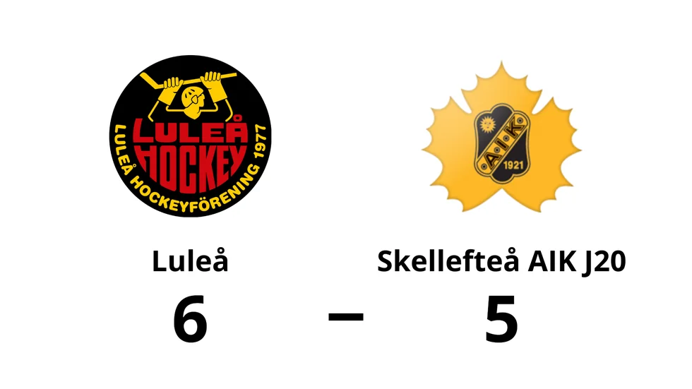 Luleå HF vann mot Skellefteå AIK J20