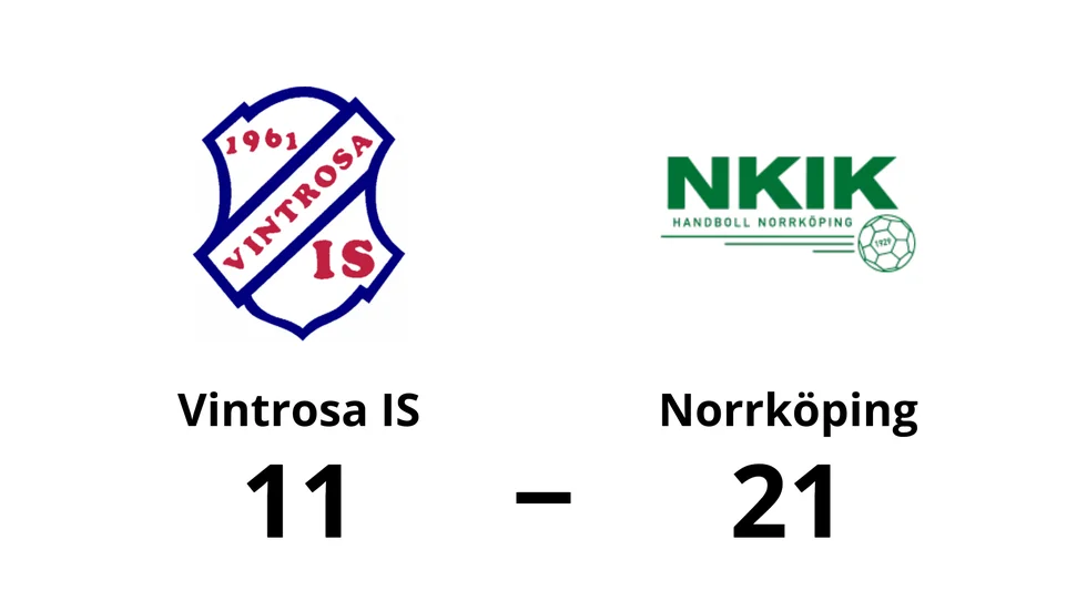 Vintrosa IS förlorade mot Norrköping KvIK