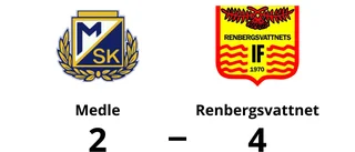Renbergsvattnet vann med 4-2 mot Medle