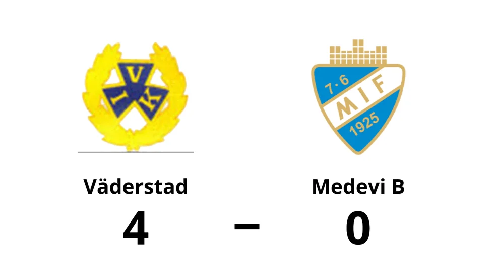 Väderstads IK vann mot Medevi IF B
