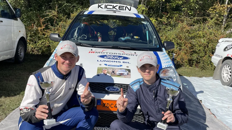 Emil Karlsson och Alexander Nordahl blev totalsegrare i JR Motorsportpokalen. 