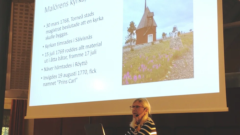 Stina Blombäck föreläste om Malören.