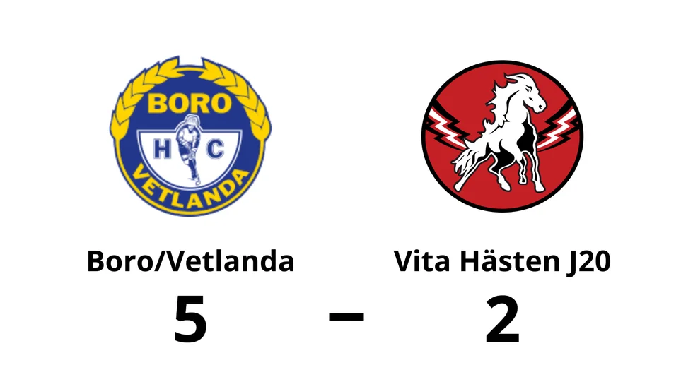 Boro Vetlanda HC vann mot Vita Hästen J20