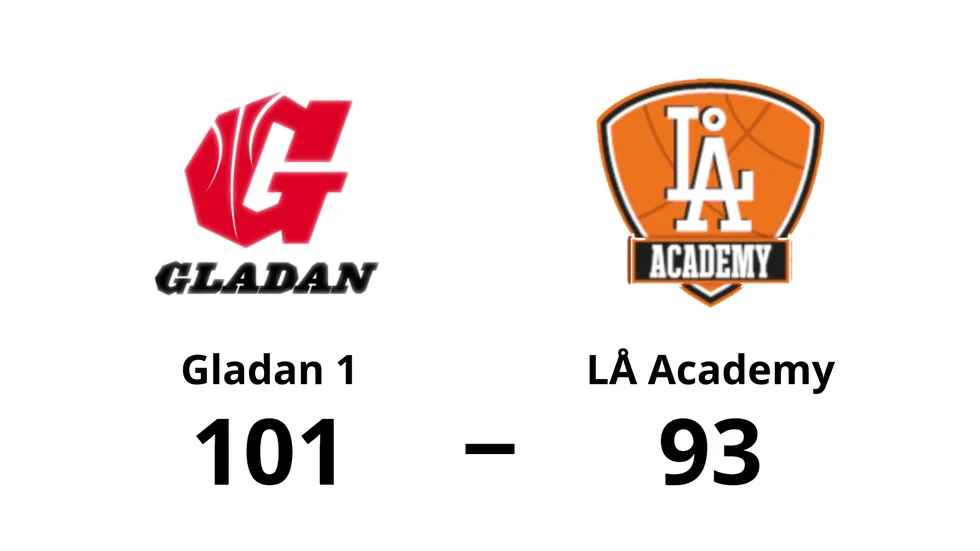 Gladan 1 vann mot LÅ Academy