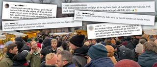 Julmarknaden blev en trång succé – lockade 30 000 besökare