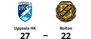 Uppsala HK segrade i toppmötet mot Bolton
