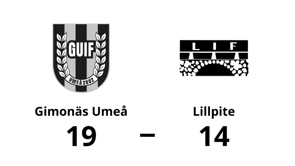 Gimonäs Umeå IF vann mot Lillpite IF
