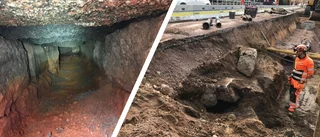 Upptäckte dold tunnel från 1800-talet – under vägarbetet