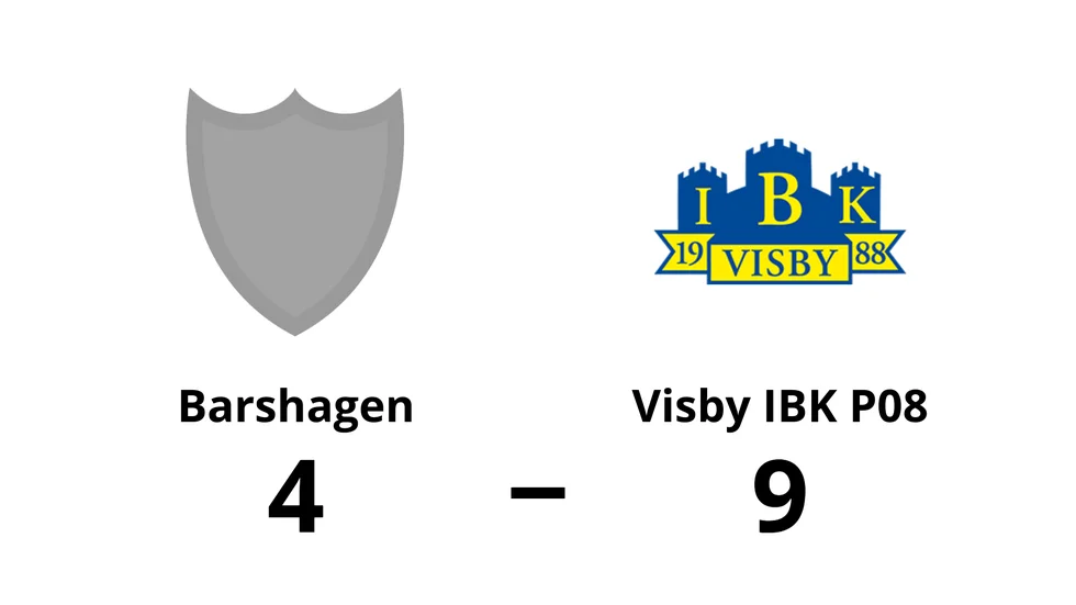 Barshagen Bois förlorade mot Visby IBK P08