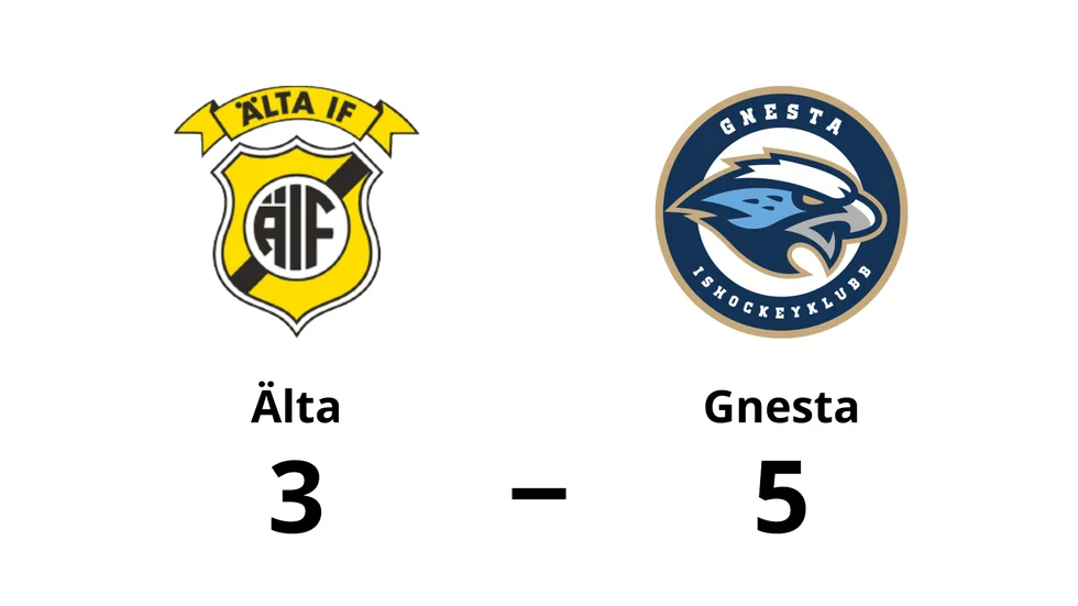 Älta IF förlorade mot Gnesta IK