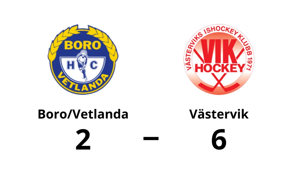 Boro Vetlanda HC förlorade mot Västerviks IK