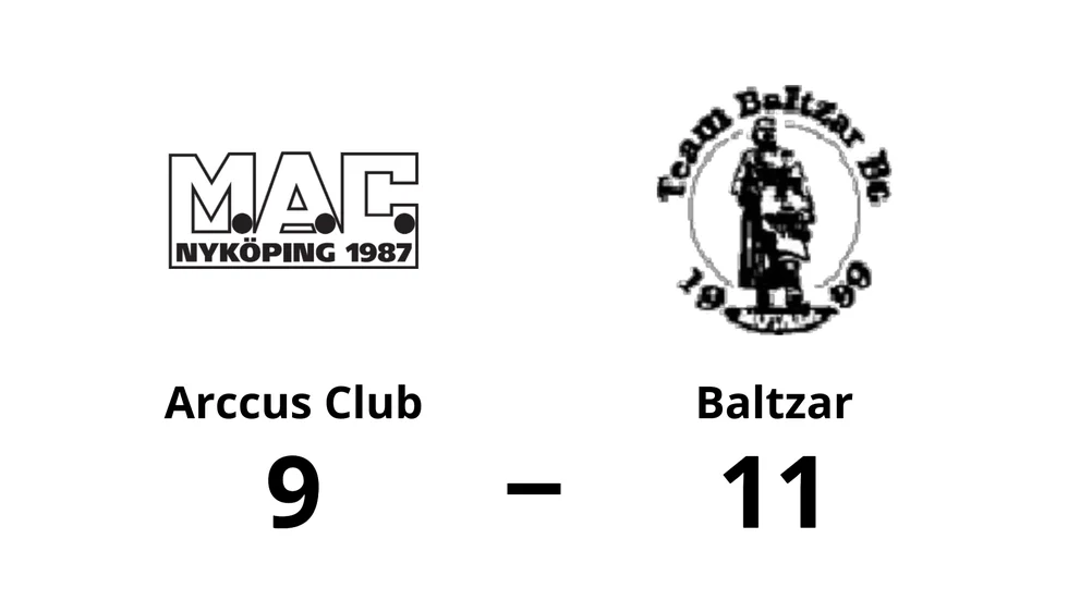 Mini Arccus Club förlorade mot Team Baltzar BC