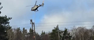 Svaret: Därför flög en helikopter lågt över området