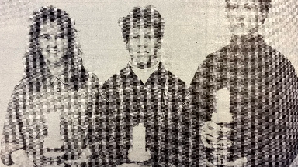 Lisen Danielsson, Jonas Edenholm och Anders Nyström fick Vimmerby IF:s juniorpris för 30 år sedan.