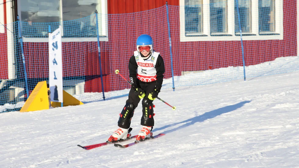 Maija Bassiouka kämpade på bra i Klutmarksbacken.
