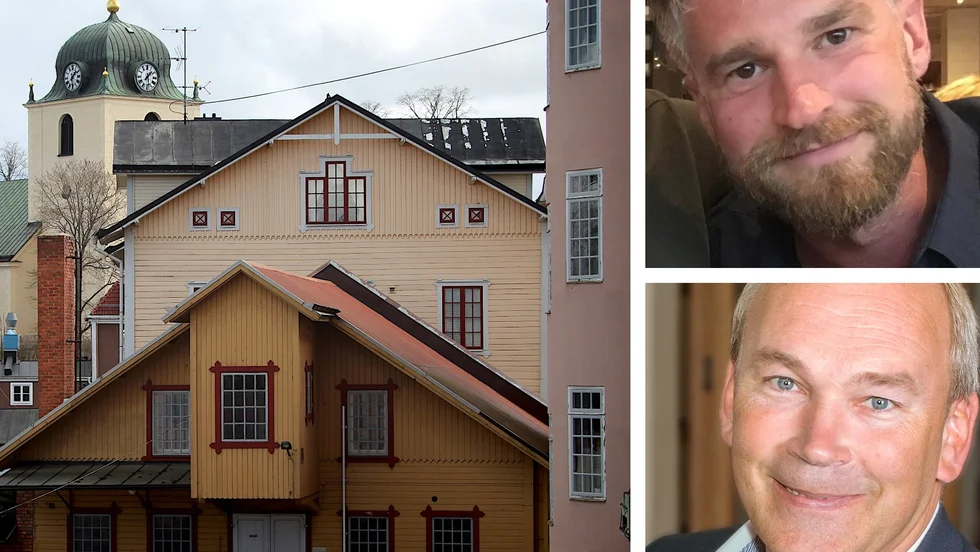 Växtkrafts nya verksamhetsledare Tobias Martinsson och ordförande Jonny Cammerfjord. I maj ska en ny styrelse väljas och föreningens organisation slås fast efter bråket i höstas.
