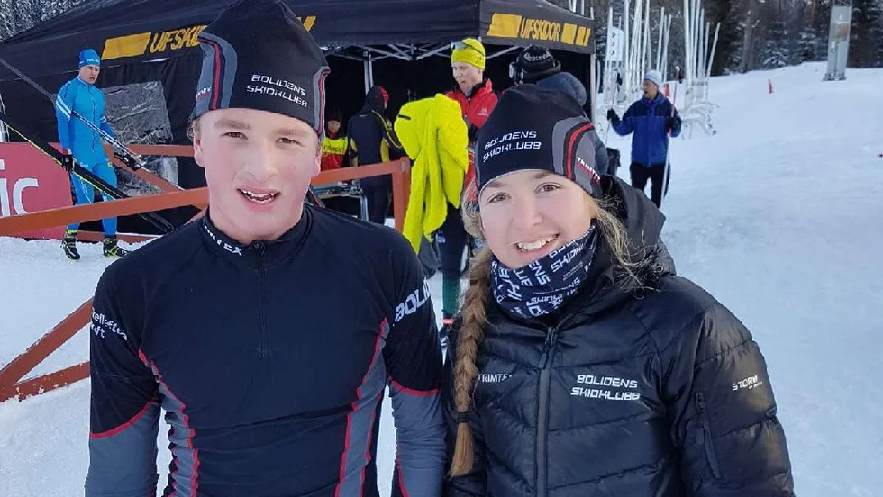 Fina resultat. Syskonen Oscar och Maja Årebäck tävlade i Ulricehamn. Foto: Privat Foto: Privat.