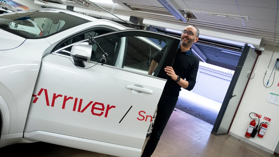 Salah Hadi är utvecklingschef på Linköpingsföretaget Arriver. 