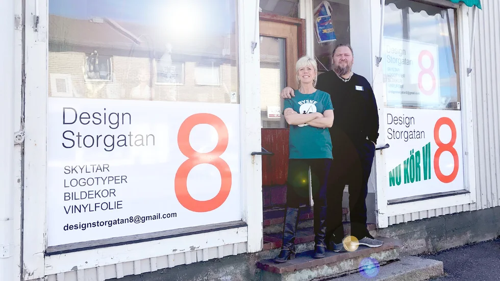 Anna Laurila och Niklas Lejdal och öppnat Design Storgatan 8 i samma hus som Gamla ting.