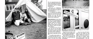 Ur arkivet: Åkte till flygplatsen i våtdräkt – i Sveriges färger