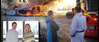 Företagsprofilerna såg sitt hus brinna ned • Berättar om skräcknatten och långa vägen tillbaka: "Vi hade änglavakt"