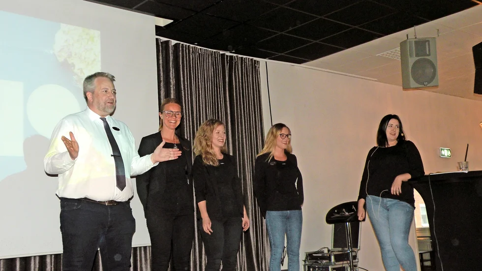 Tipsade, från vänster Patrik Holmfrid,Therese Geijer, Malin Lundgren, Jenny Lindgren och Sandra Cederberg. 