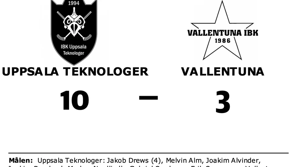 IBK Uppsala Teknologer vann mot Vallentuna IBK