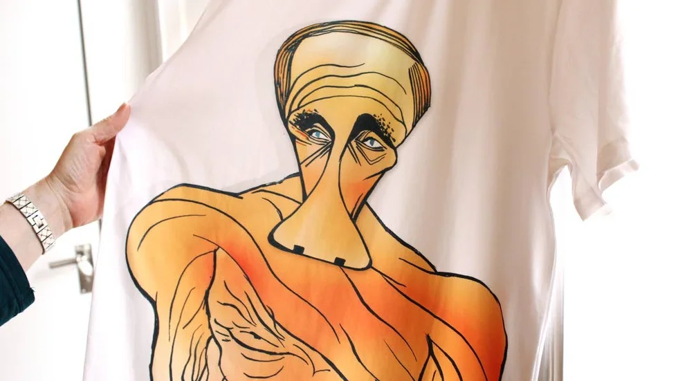 TrumPutin. Teckningen nu också på t-shirt.