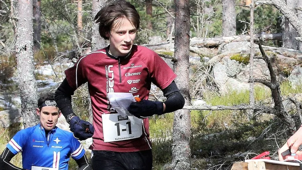 Lurig terräng. August Mollén hade också problem.