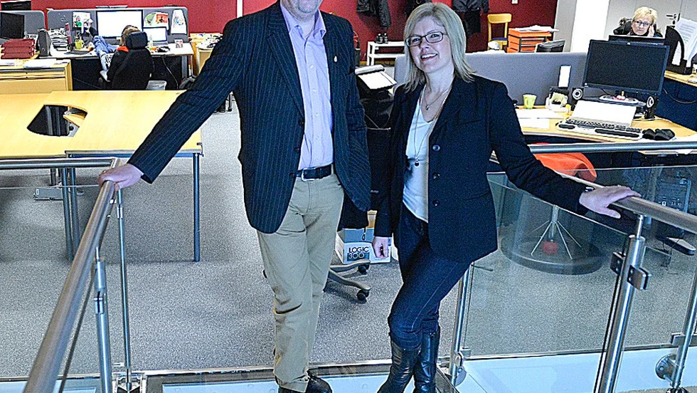Pär Lundberg och Helena Lundquist på Argentum. Foto: Jeanette Lövgren.